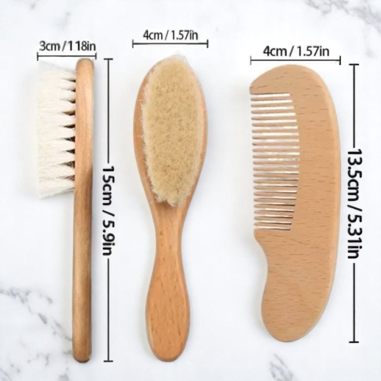 Brosse Cheveux Bébé - SoftTouchBabyComb™