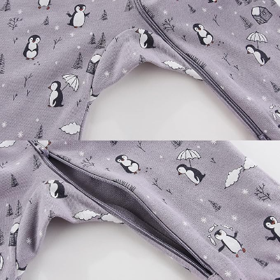 Barboteuse - UnisexRompers™ - Pingouin Violet