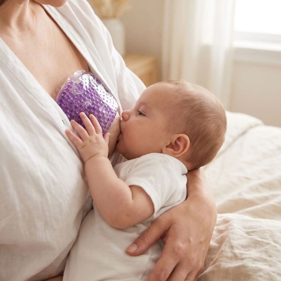 coussinet d'allaitement froid bébé tete le sein