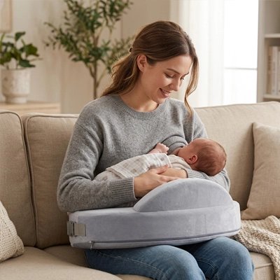 Coussin d'allaitement, soutien maman bébé