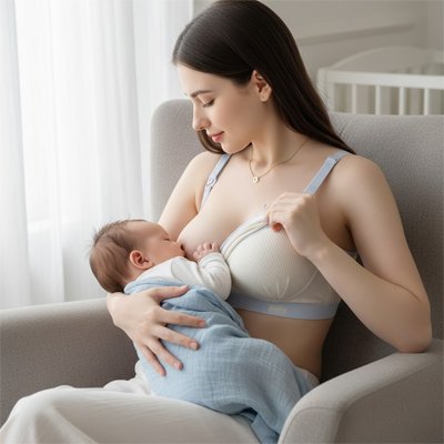 Soutien gorge allaitement blanc fauteuil confortable