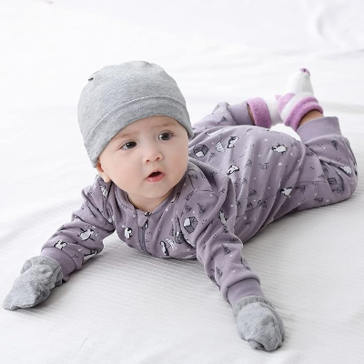 Barboteuse - UnisexRompers™ - Pingouin Violet