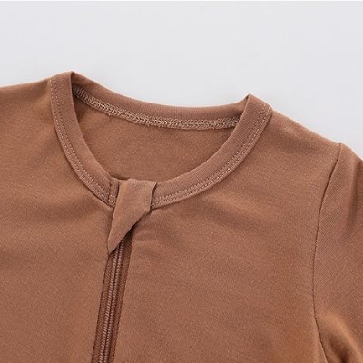 Barboteuse - UnisexRompers™ - Marron avec fermeture